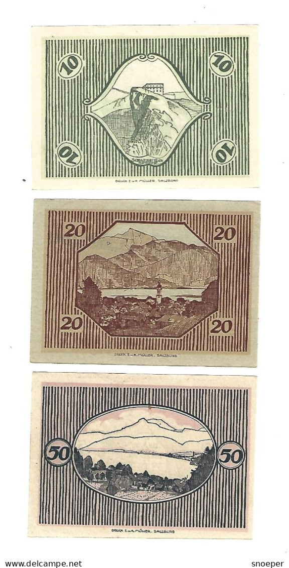 **Austria Notgeld St Gilden Serie Compleet 891a  Cat Val 3 Euro - Oesterreich