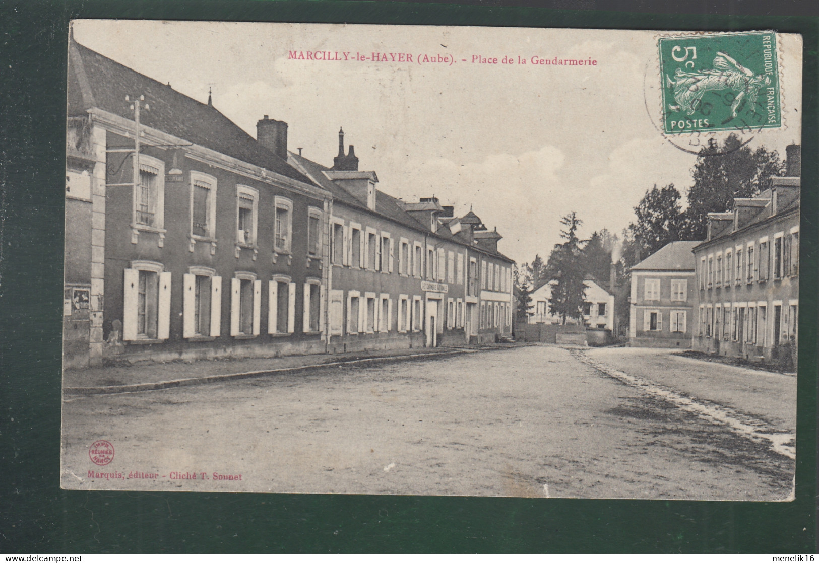 CP - 10 - Marcilly-le-Hayer - Place De La Gendarmerie - Marcilly