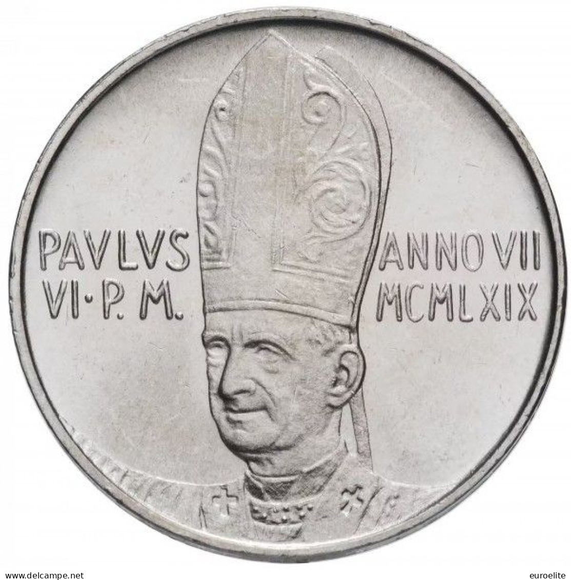 VATICANO  PAOLO VI 500 LIRE ARGENTO ANNO 1969 FDC-BU - Vatican