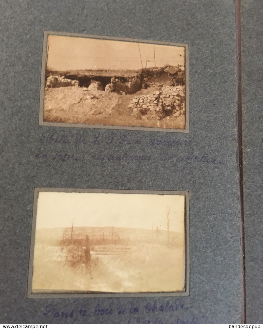 WW1 1918 Meuse album photos kodak Gallerand souvenirs guerre 14 Souilly Clermont Vauquois Chattancourt vie tranchée
