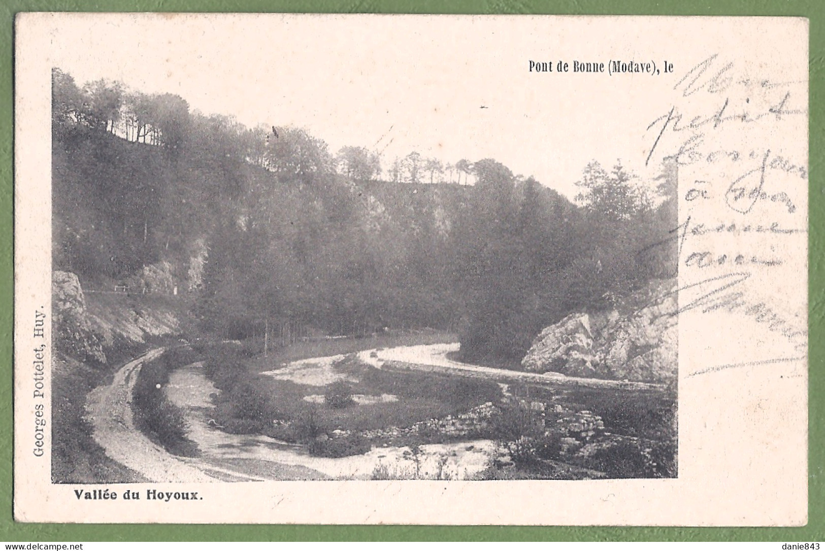 CPA Dos Précurseur Vue Rare  - BELGIQUE - VALLÉE DU HOYOUX - PONT DE BONNE (MODAVE) - Modave