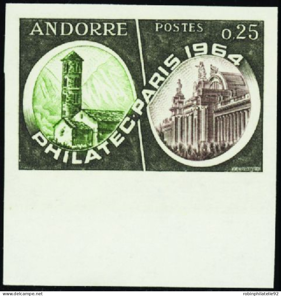 Andorre Non Dentelés N°171 Philatec 1964  Bdf Qualité:** Cote:50 - Sonstige & Ohne Zuordnung