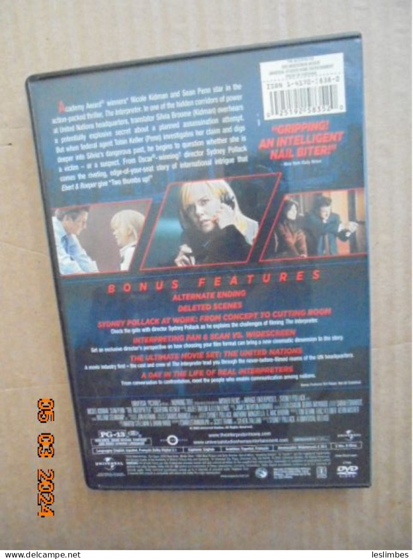 Interpreter  - [DVD] [Region 1] [US Import] [NTSC] Sydney Pollack - Acción, Aventura