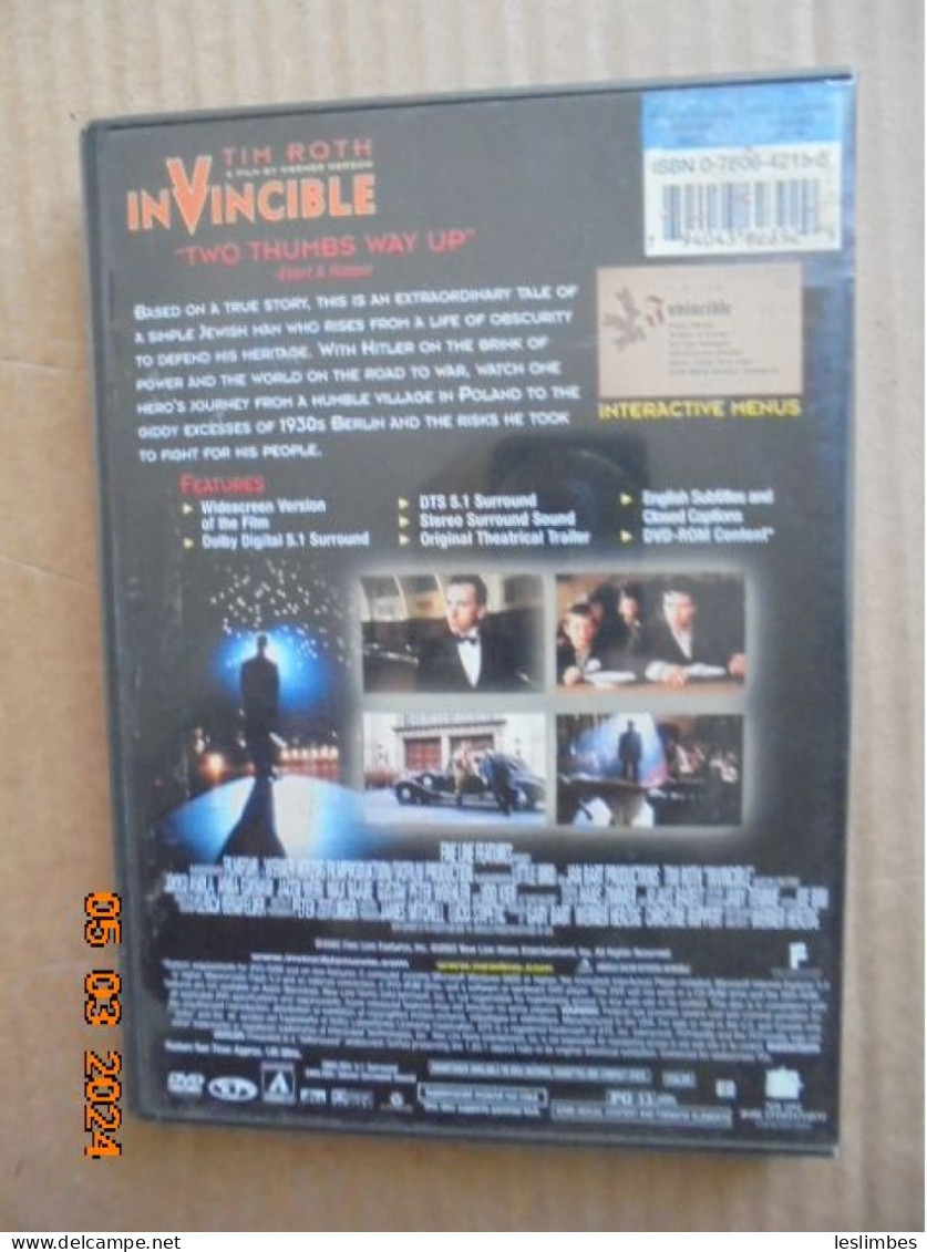 Invincible  - [DVD] [Region 1] [US Import] [NTSC] Werner Herzog - Drame