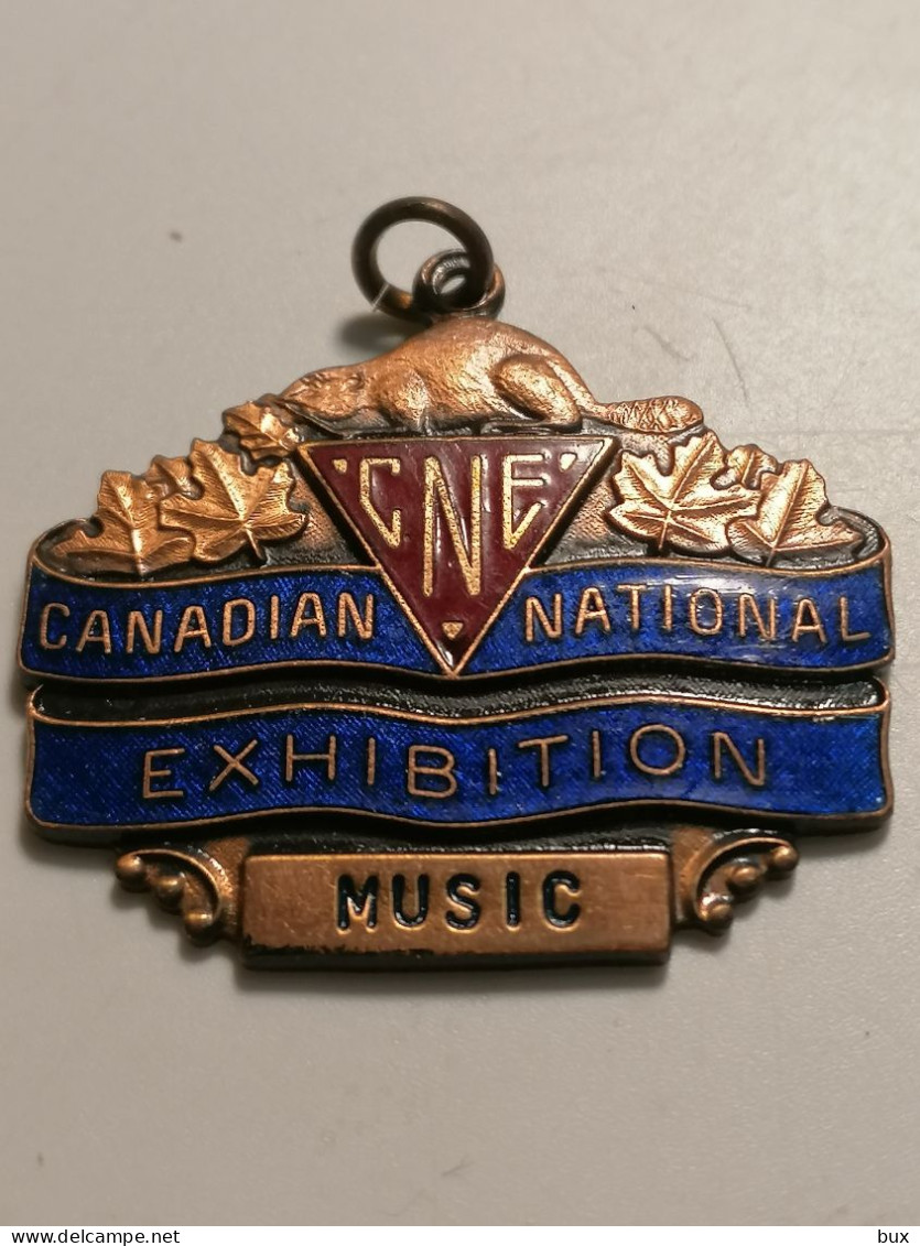 CNE CANADIAN NATIONAL EXHIBITION MUSIC BENNET TORONTO MEDAGLIA MEDAL - Sonstige & Ohne Zuordnung