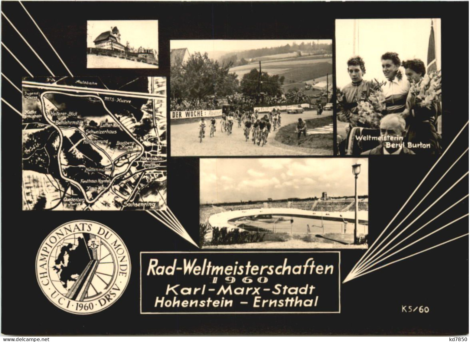 Rad Weltmeisterschaft 1960 - Karl-Marx-stadt - Chemnitz (Karl-Marx-Stadt 1953-1990)