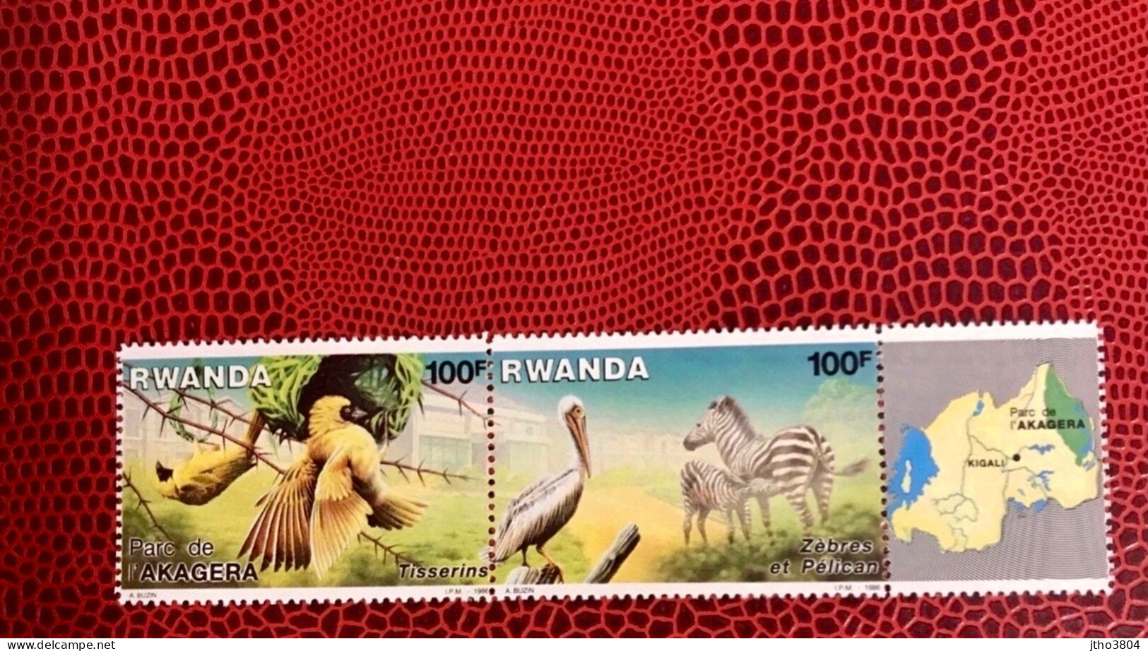 RWANDA 1986 2v Neuf MNH ** Ucello Oiseau Bird Pájaro Vogel - Perroquets & Tropicaux