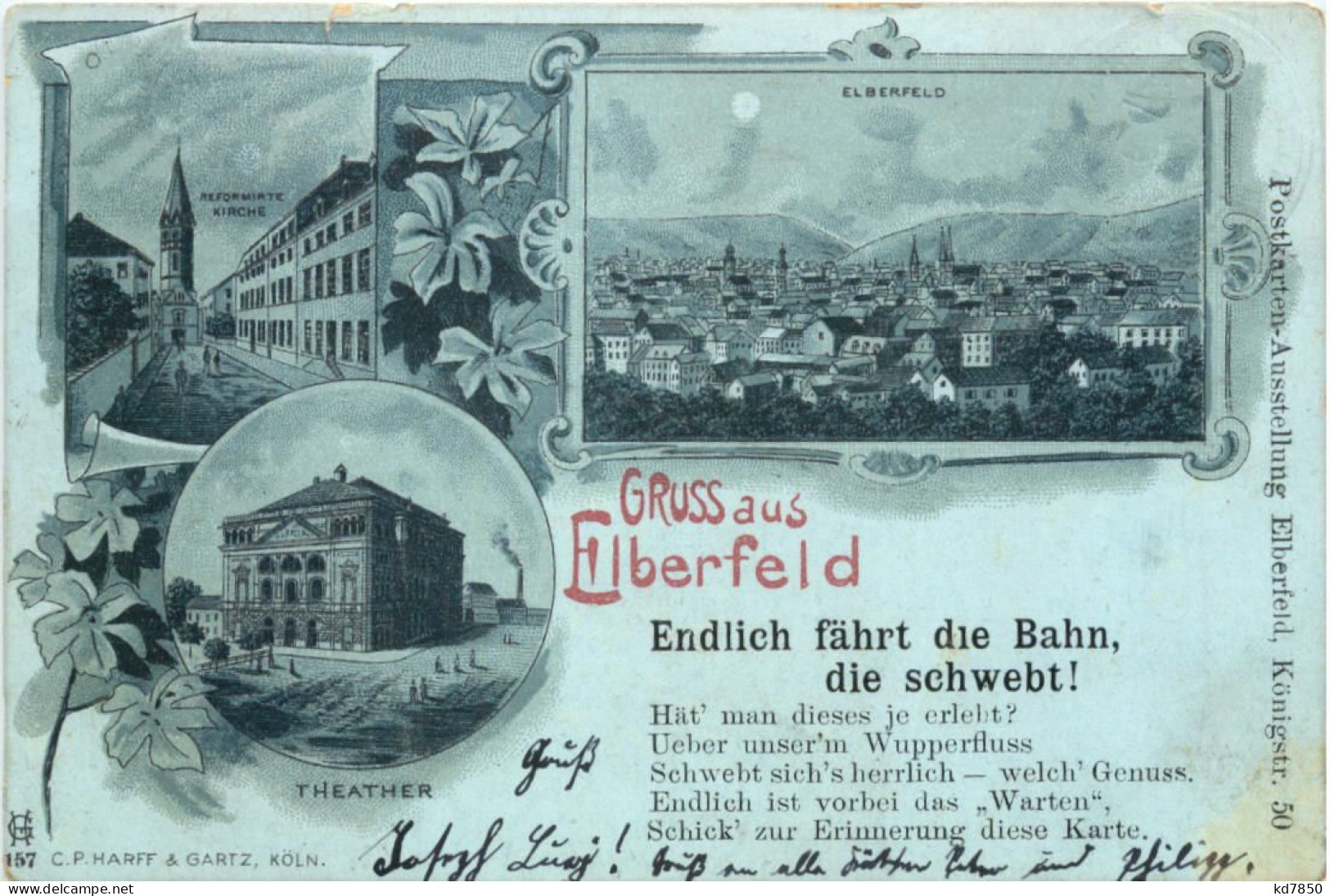 Gruss Aus Elberfeld - Litho - Wuppertal