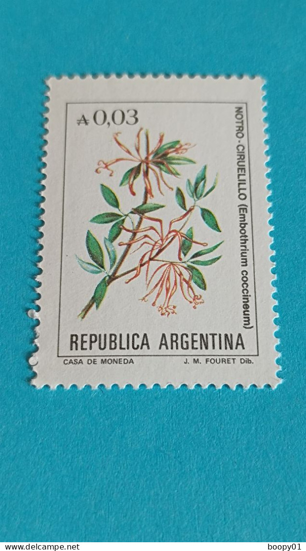 ARGENTINE - ARGENTINA - Timbre 1985 - Fleurs - Arbre De Feu (notro Ciruelillo) - Neufs