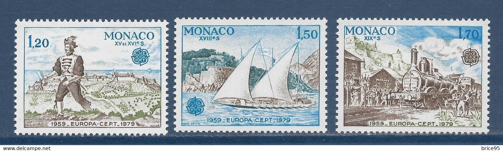 Monaco - YT N° 1186 à 1188 ** - Neuf Sans Charnière - 1979 - Neufs