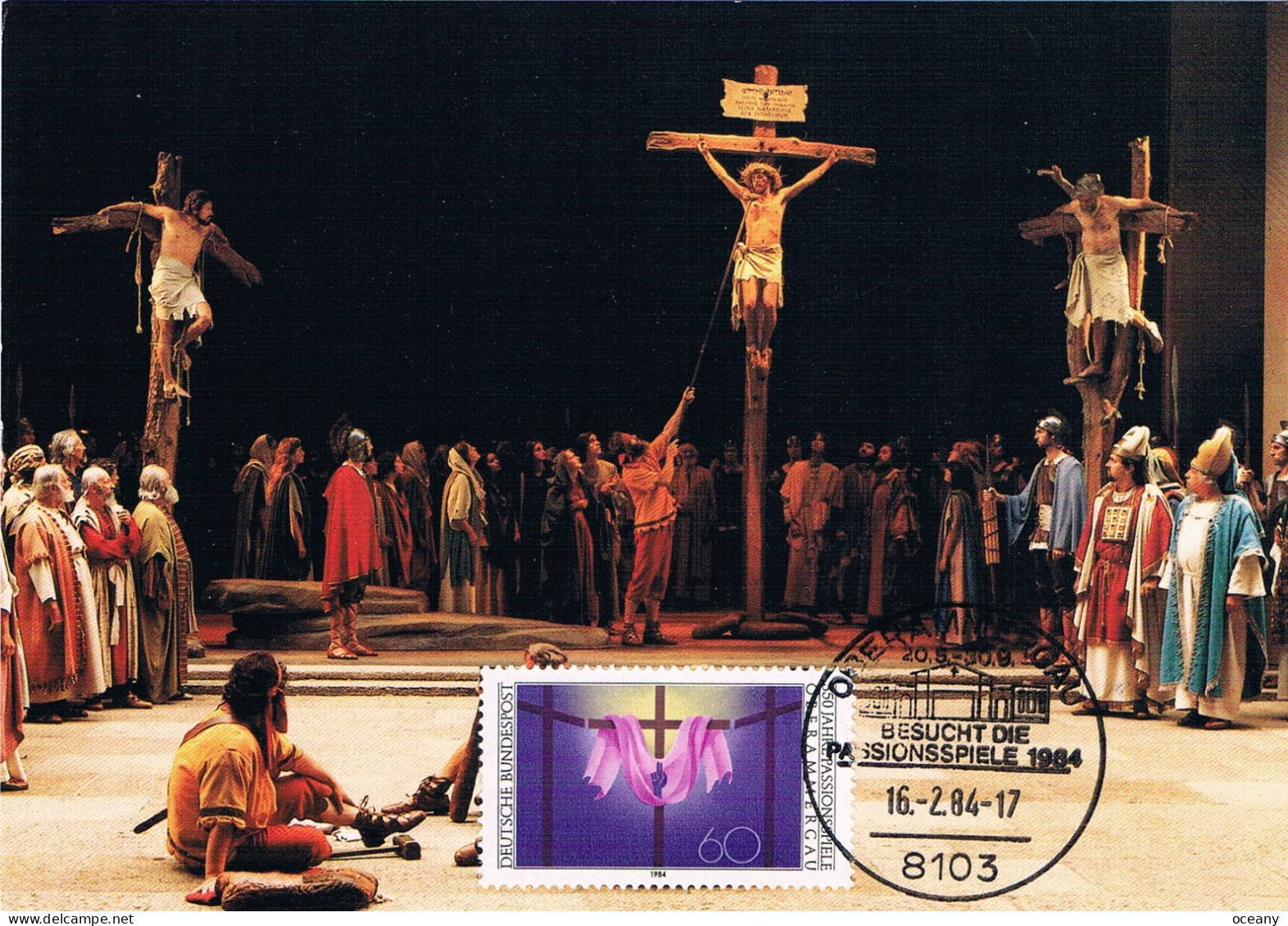 Allemagne Fédérale - 350e Anniversaire Du "Jeu De La Passion" D'Oberammergau CM 1033 (année 1984) - 1981-2000