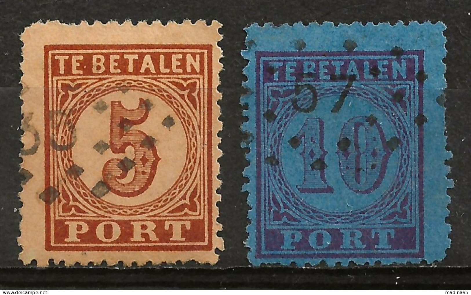 PAYS-BAS: Obl., TAXE: YT N° 1 Et 2, TB - Postage Due