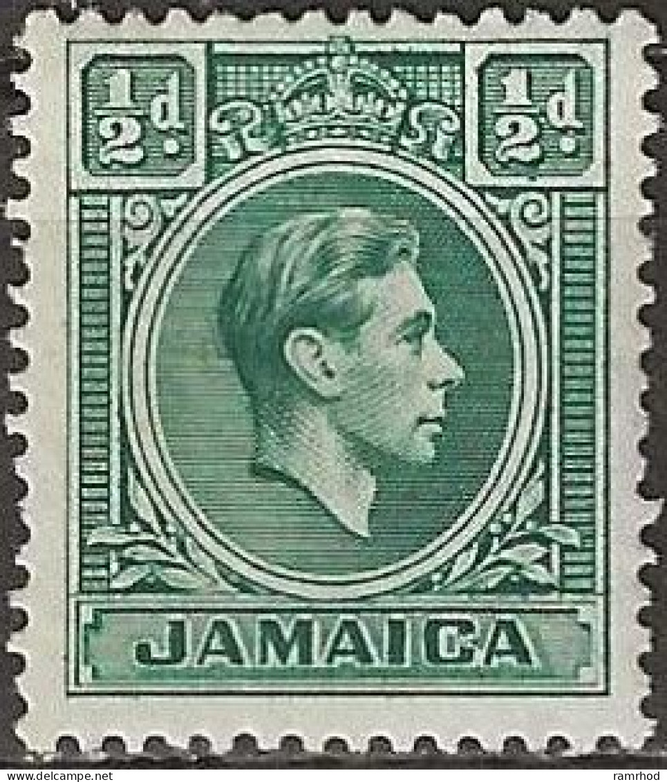 JAMAICA 1938 King George VI - ½d. - Green MH - Jamaica (...-1961)