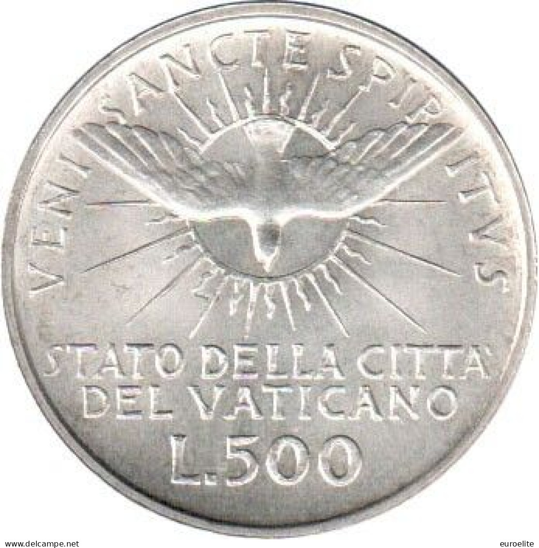 VATICANO   500 LIRE ARGENTO ANNO 1963 SEDE VACANTE FDC-BU - Vatican