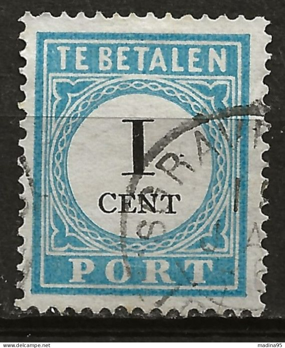 PAYS-BAS: Obl., TAXE: YT N° 3 (I), 34 Anneaux, TB - Postage Due