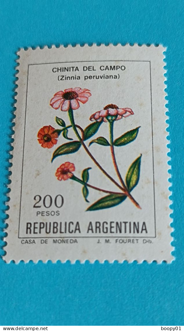 ARGENTINE - ARGENTINA - Timbre 1985 - Fleurs - Chinita Del Campo (zinnia Peruvianoa) - Ongebruikt