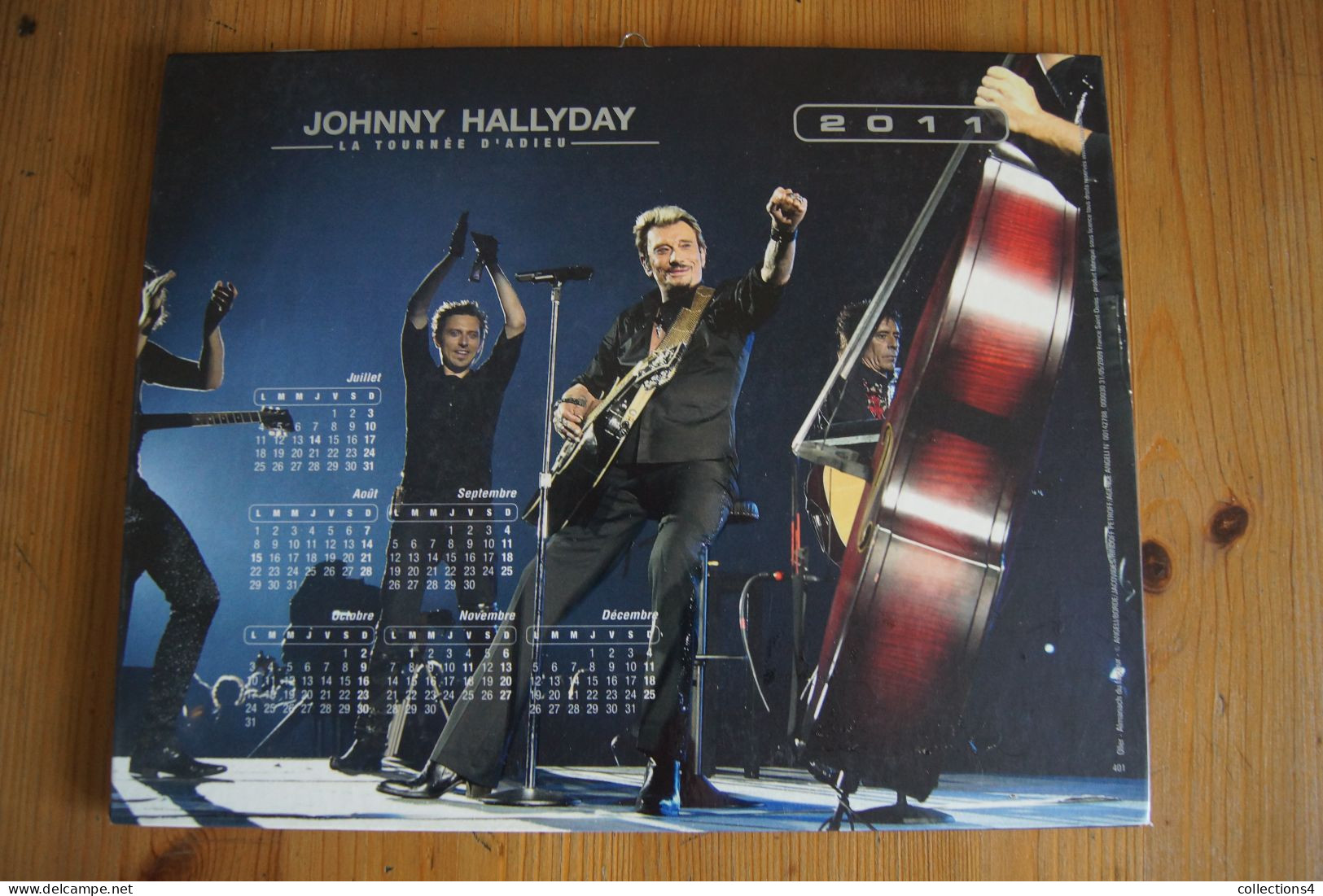 JOHNNY HALLYDAY LA TOURNEE D ADIEU 2011 CALENDRIER - Objetos Derivados