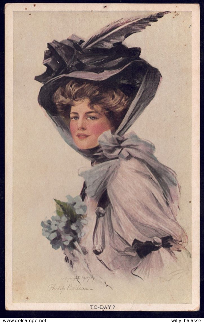 +++ CPA - Carte Fantaisie - Illustrateur P. BOILEAU - Femme - Lady - To Day?  - Chapeau - Mode // - Boileau, Philip