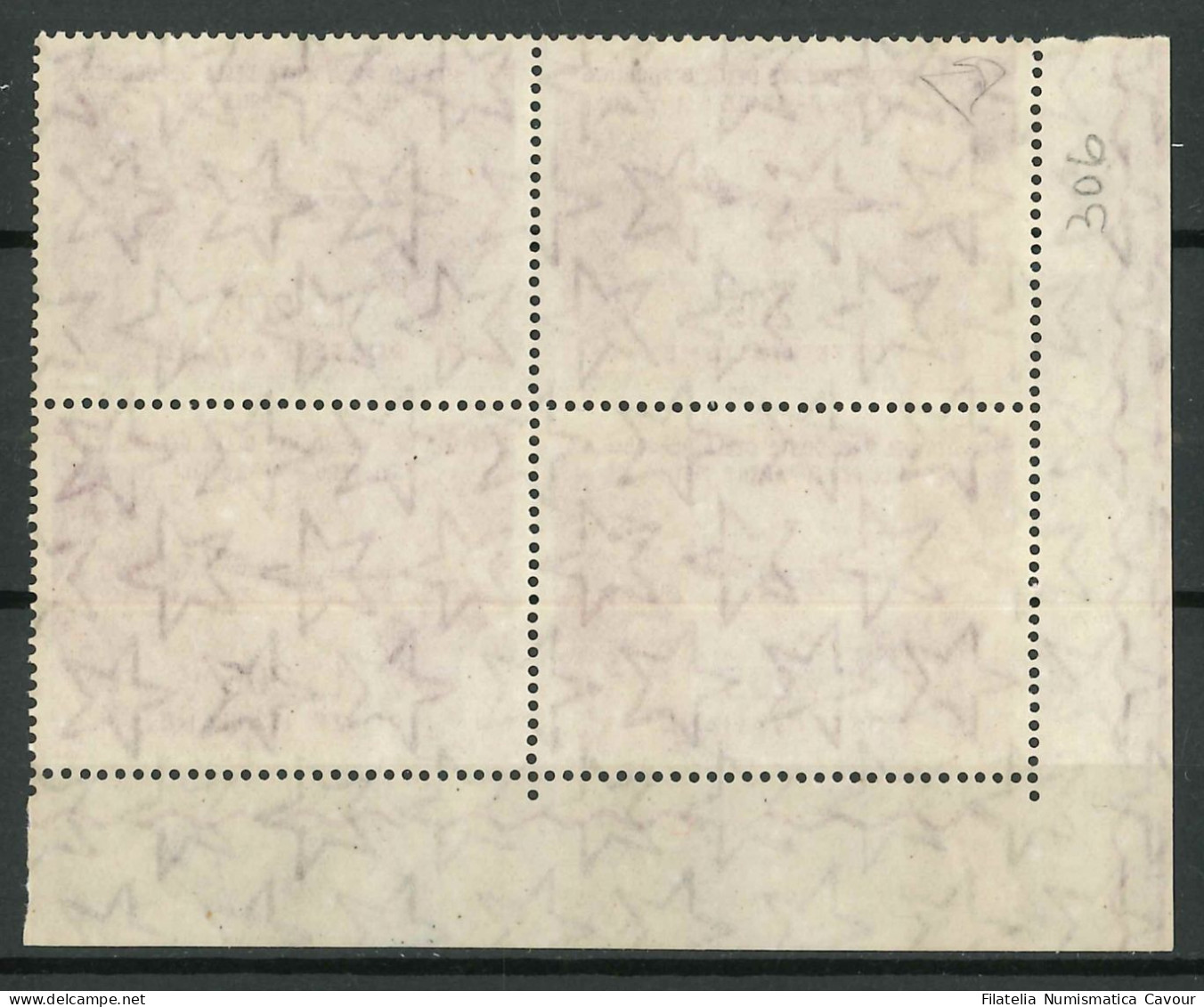 1961 - ** (Catalogo Sassone N.° 918/920 + 921 ) QUARTINA ANGOLO FOGLIO CENTRATURA 10/10 - 1961-70: Mint/hinged