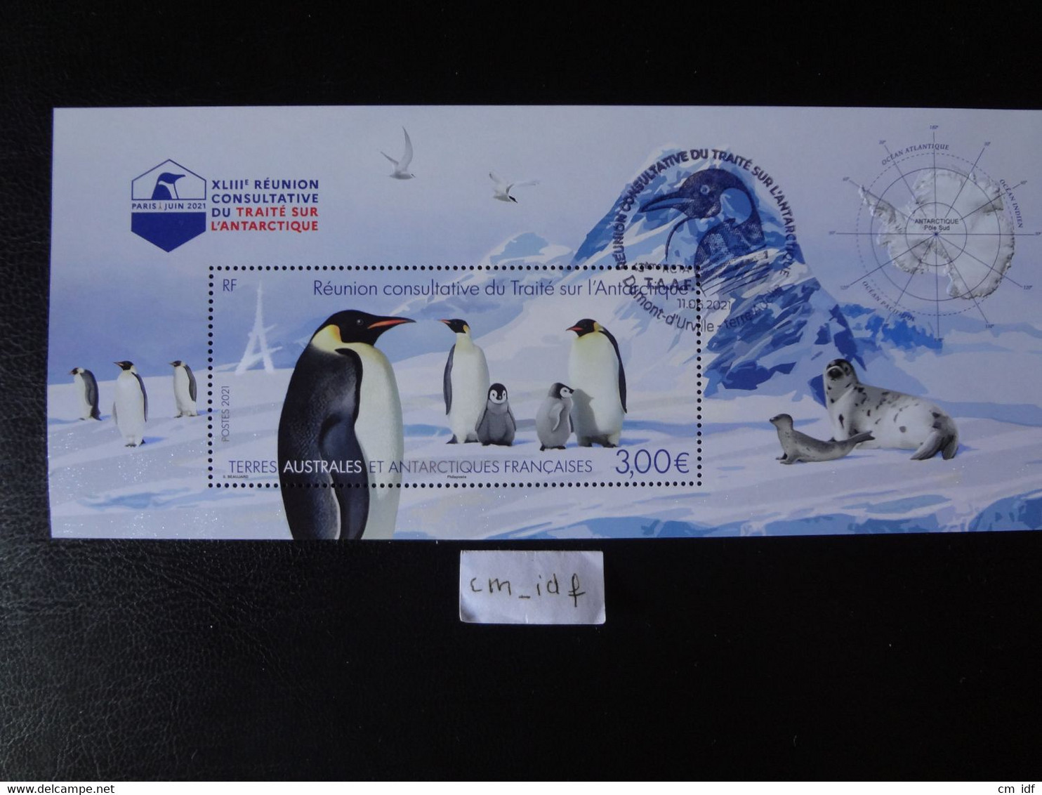 T.A.A.F TERRES AUSTRALES ET ANTARCTIQUES FRANCAISES 2021 BLOC RÉUNION CONSULTATIVE TRAITÉ SUR L'ANTARCTIQUE OBLITÉRATION - Unused Stamps