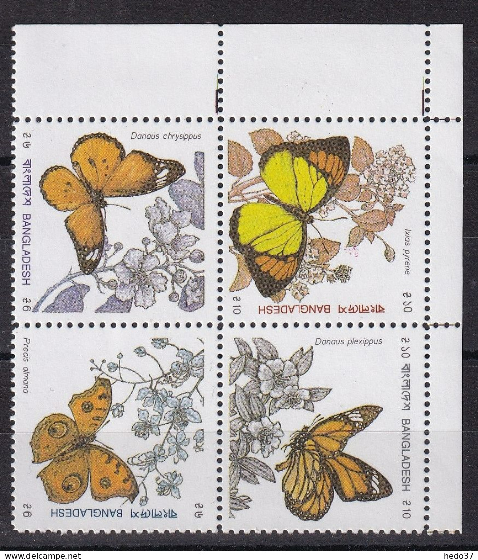 Bangladesh N°327/330 - Papillons - Neuf ** Sans Charnière - TB - Bangladesh