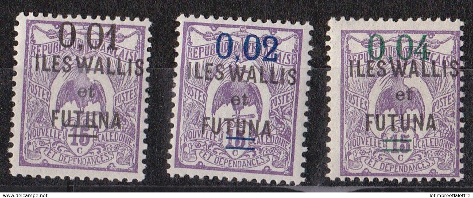 Wallis Et Futuna - YT N° 26 à 28 ** - Neuf Sans Charnière - 1922 - Ungebraucht