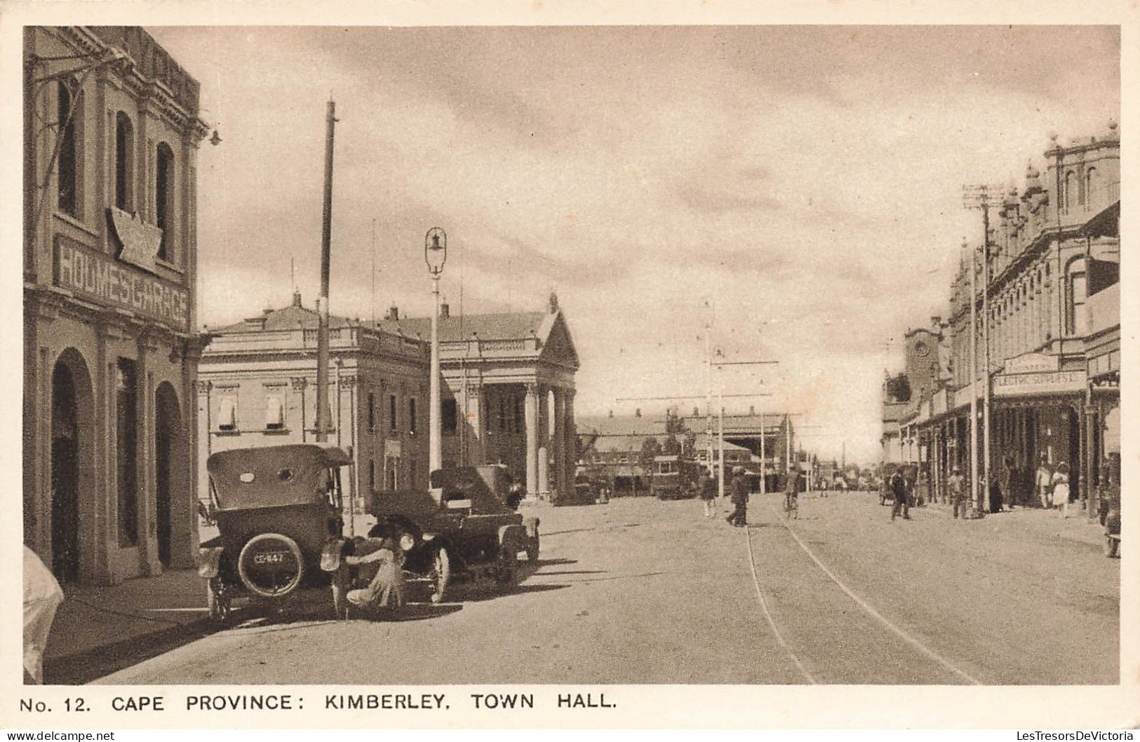 AFRIQUE DU SUD - Cape Province - Kimberley - Town Hall - Vue Générale D'une Rue - Carte Postale Ancienne - South Africa