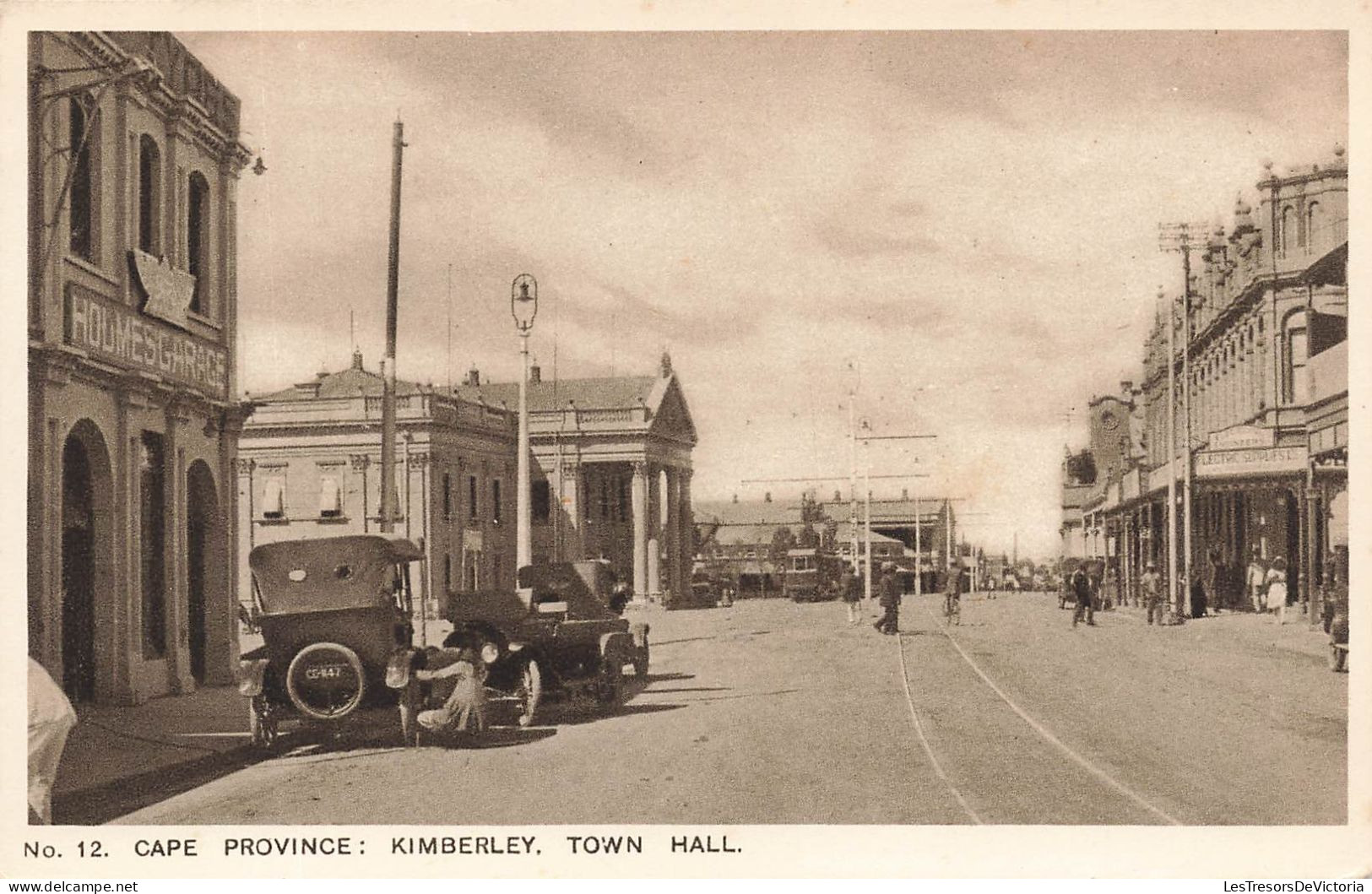 AFRIQUE DU SUD - Cape Province - Kimberley - Town Hall - Vue Générale D'une Rue - Carte Postale Ancienne - Südafrika