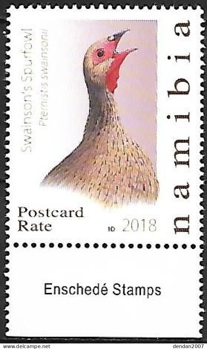 Namibia - MNH ** 2018 BIRDPEX : Swainson's Spurfowl -   Pternistis Swainsonii - Gallinaceans & Pheasants