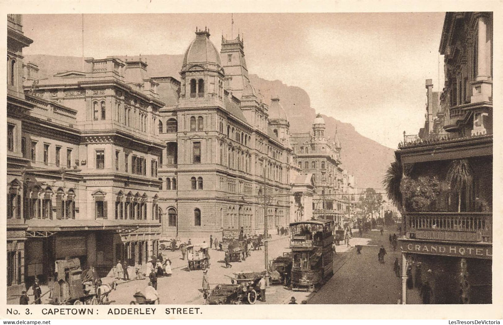ROYAUME-UNI - Capetown - Adderley Street - Vue Générale D'une Rue - Animé - Des Bâtiments - Carte Postale Ancienne - Sonstige & Ohne Zuordnung