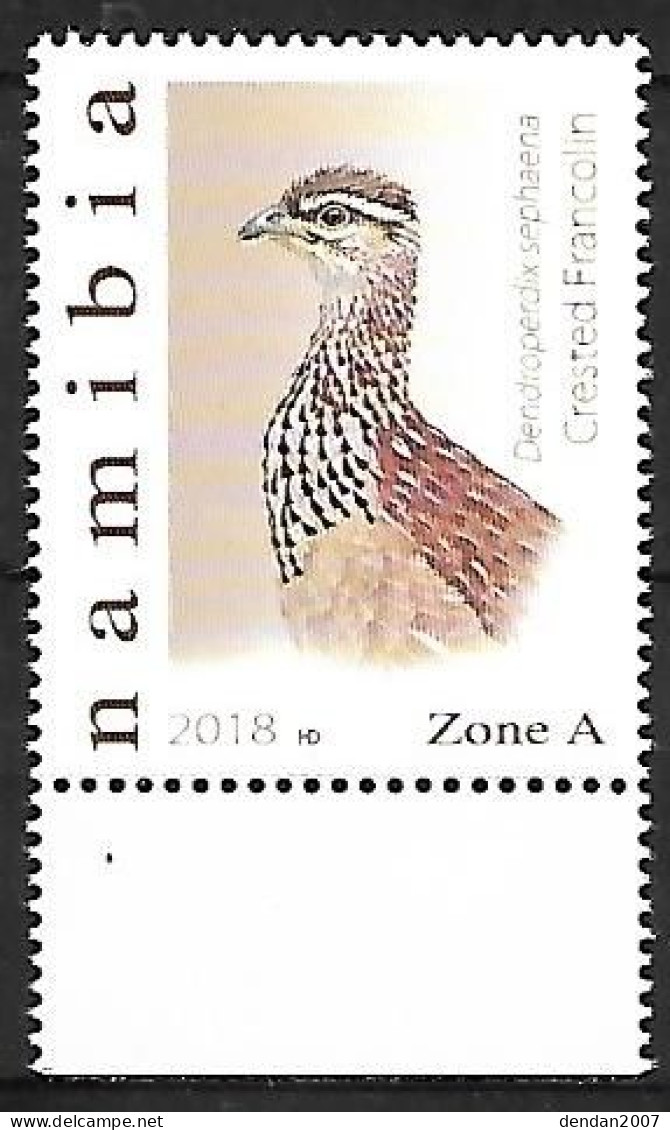 Namibia - MNH ** 2018 BIRDPEX :  Crested Francolin   - Ortygornis Sephaena - Gallináceos & Faisanes