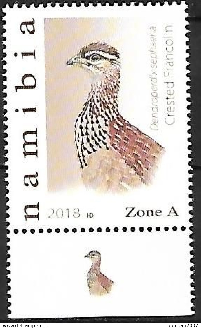 Suriname (Surinam) - MNH ** 2018 BIRDPEX :  Crested Francolin  -  Ortygornis Sephaena - Hühnervögel & Fasanen