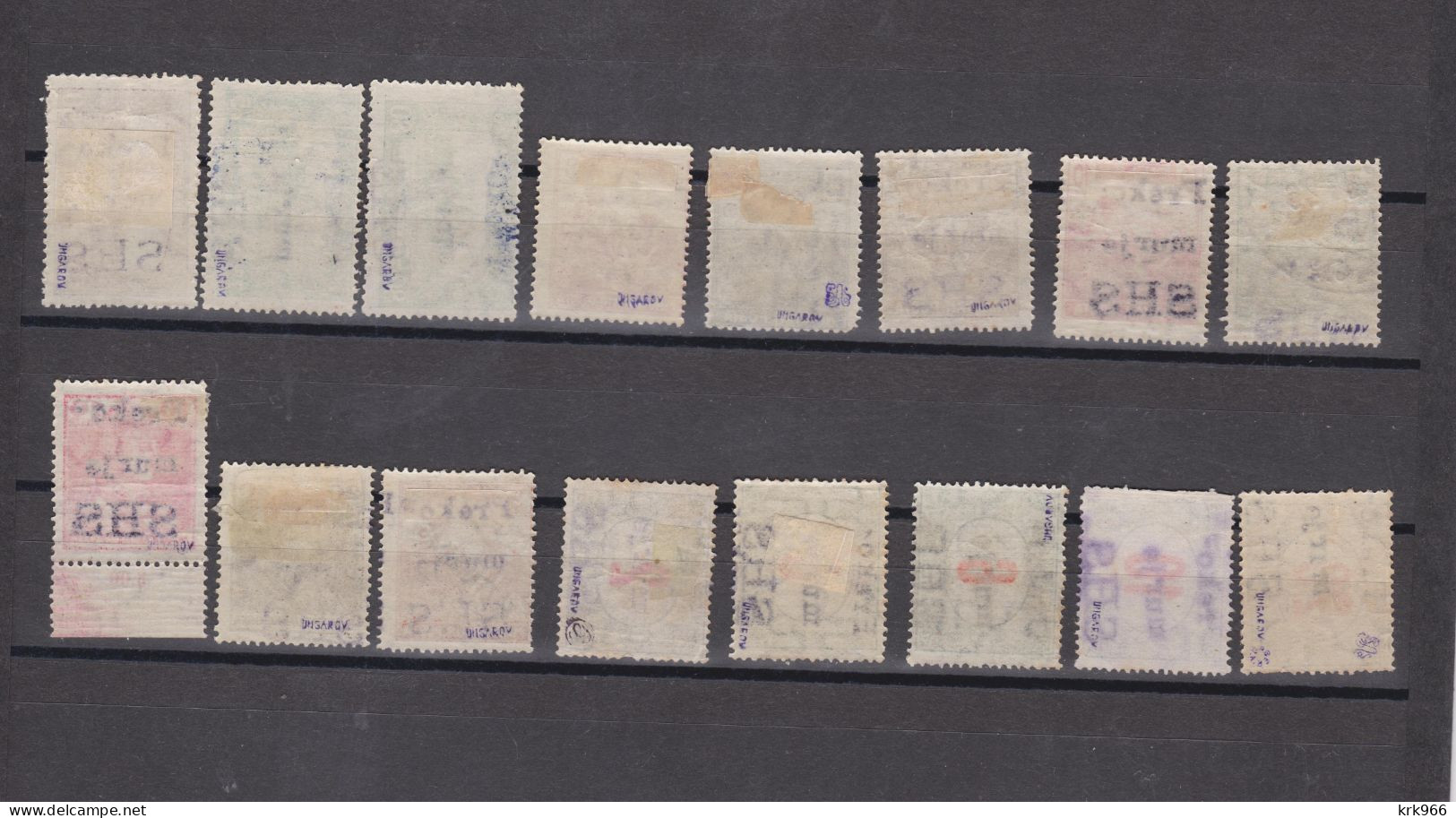 SLOVENIA,SHS Yugoslavia PREKOMURJE Dobrovnik Locals Nice Collection Of 16 Stamps  Hinged/used - Eslovenia