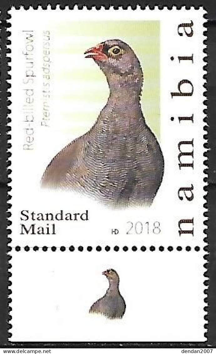 Suriname (Surinam) - MNH ** 2018 BIRDPEX :  Red-billed Spurfowl  -  Pternistis Adspersus - Gallinacées & Faisans