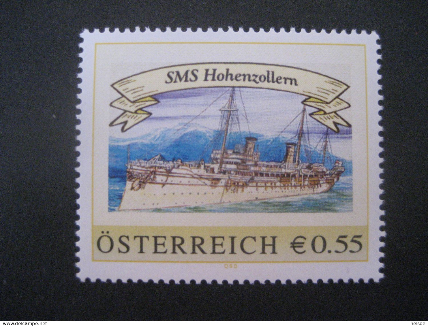 Österreich- PM 8006307, SMS Hohenzollern ** - Timbres Personnalisés