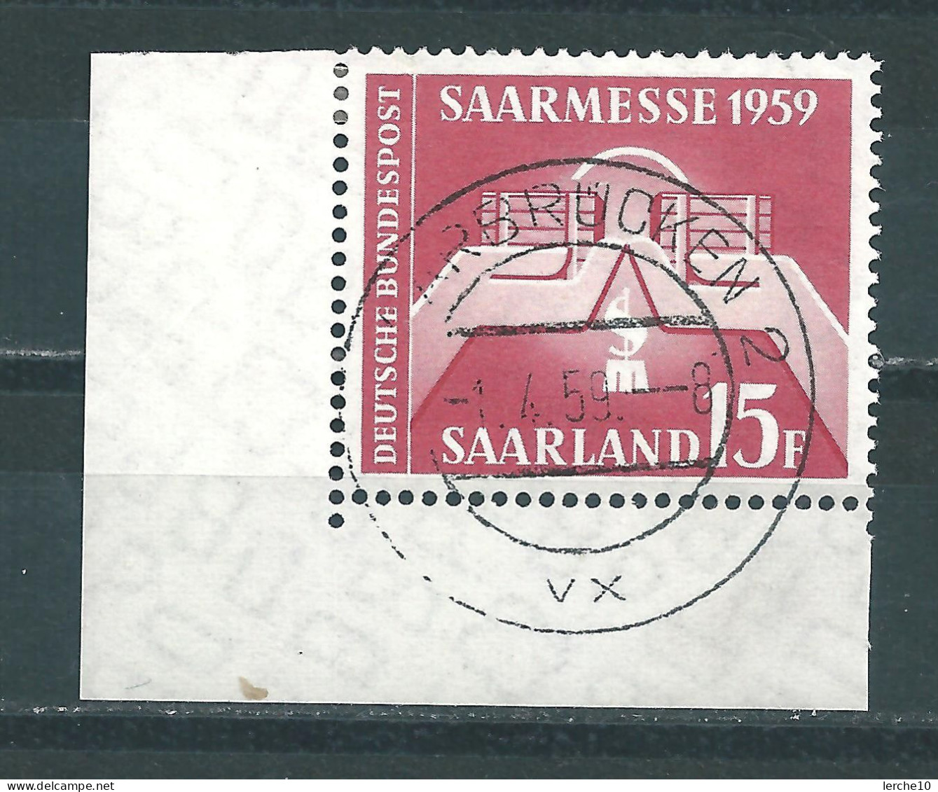 Saar MiNr. 447 Bogenecke Vollstempel (sab16) - Autres & Non Classés