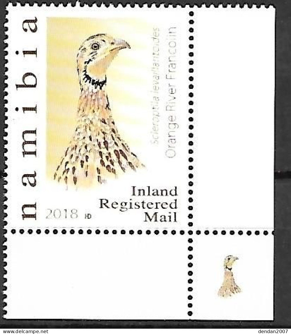 Suriname (Surinam) - MNH ** 2018 BIRDPEX :   Orange River Francolin  -  Scleroptila Gutturalis - Hühnervögel & Fasanen