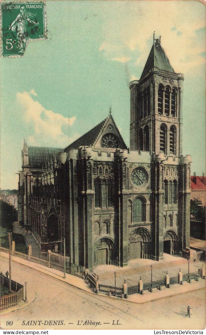 FRANCE - Saint Denis - L'Abbaye - L L - Vue D'ensemble De L'église - Vue De L'extérieur - Carte Postale Ancienne - Saint Denis