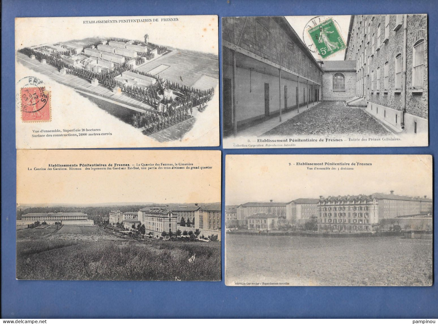 94 FRESNES - Lot 8 Cpa Sur L'établissement Pénitentiaire - Prison De FRESNES - Fresnes