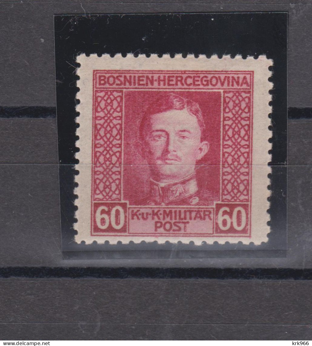 BOSNIA AND HERZEGOVINA AUSTRIA 1917 60  H  Perforation L 11 1/2 Hinged - Bosnia Erzegovina