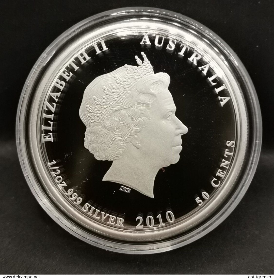 50 CENTS ARGENT BE 2010 THE REEF POISSON CLOWN AUSTRALIE 10000EX. / PROOF 1/2 OZ - Collections
