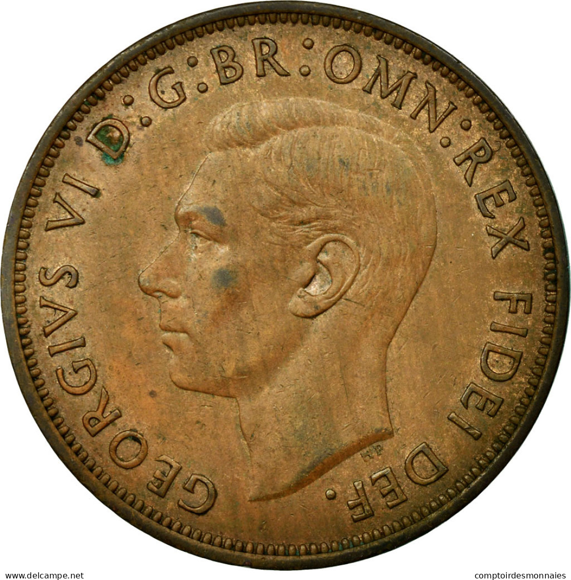 Monnaie, Grande-Bretagne, George VI, Penny, 1949, TTB, Bronze, KM:869 - D. 1 Penny