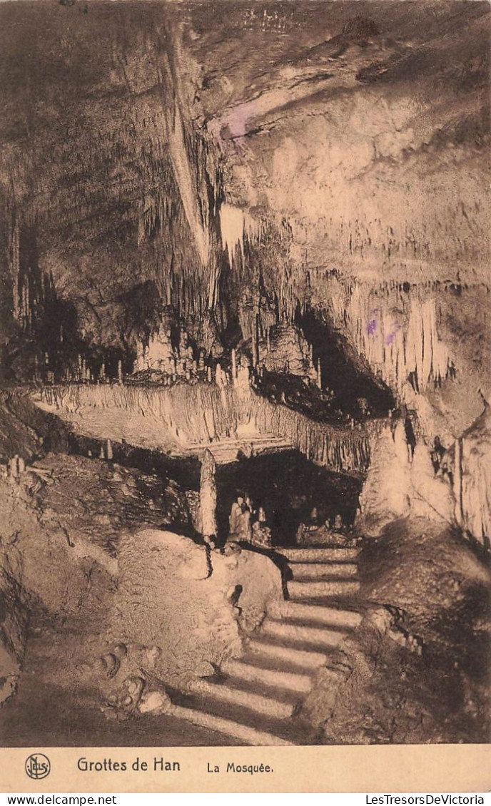 BELGIQUE - Grottes De Han - La Mosquée - Vue Générale - Un Petit Escalier - Carte Postale Ancienne - Other & Unclassified