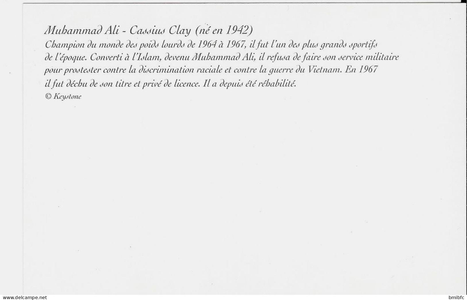 Muhamed Ali - Cassius Clay (né En 1942) Champion Du Monde Des Poids Lourds De 1964 à 1967........... - Personalidades Deportivas