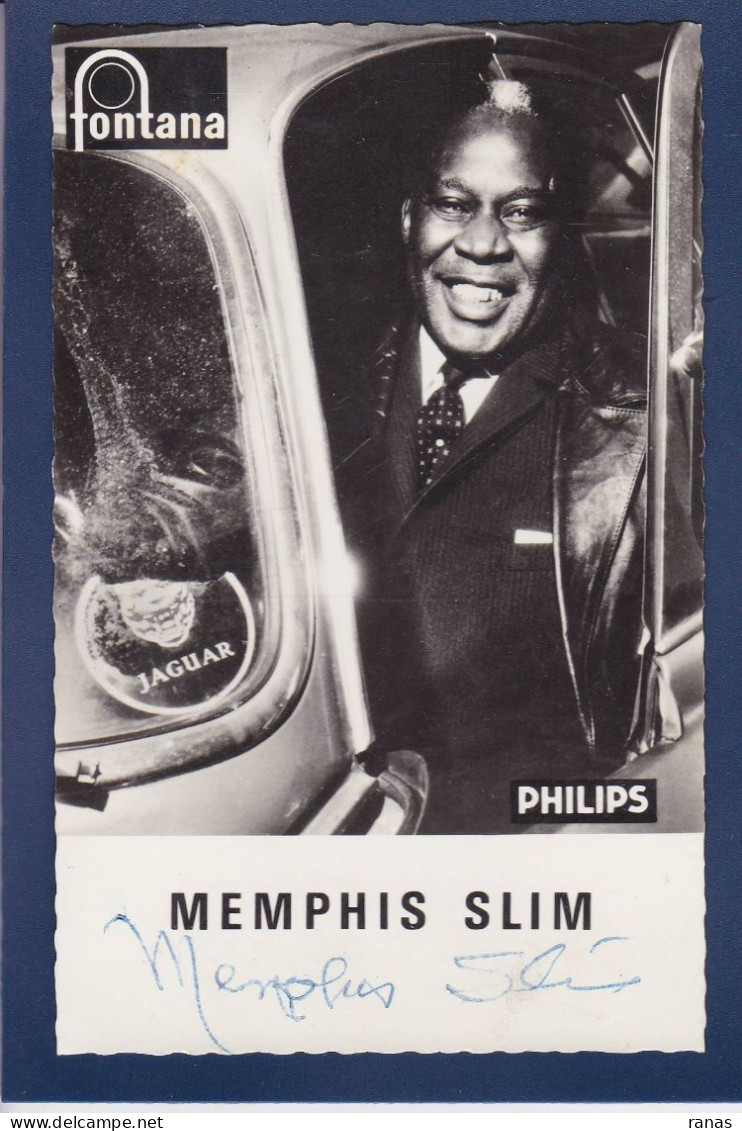 CPSM Autographe Signature Memphis Slim - Cantanti E Musicisti