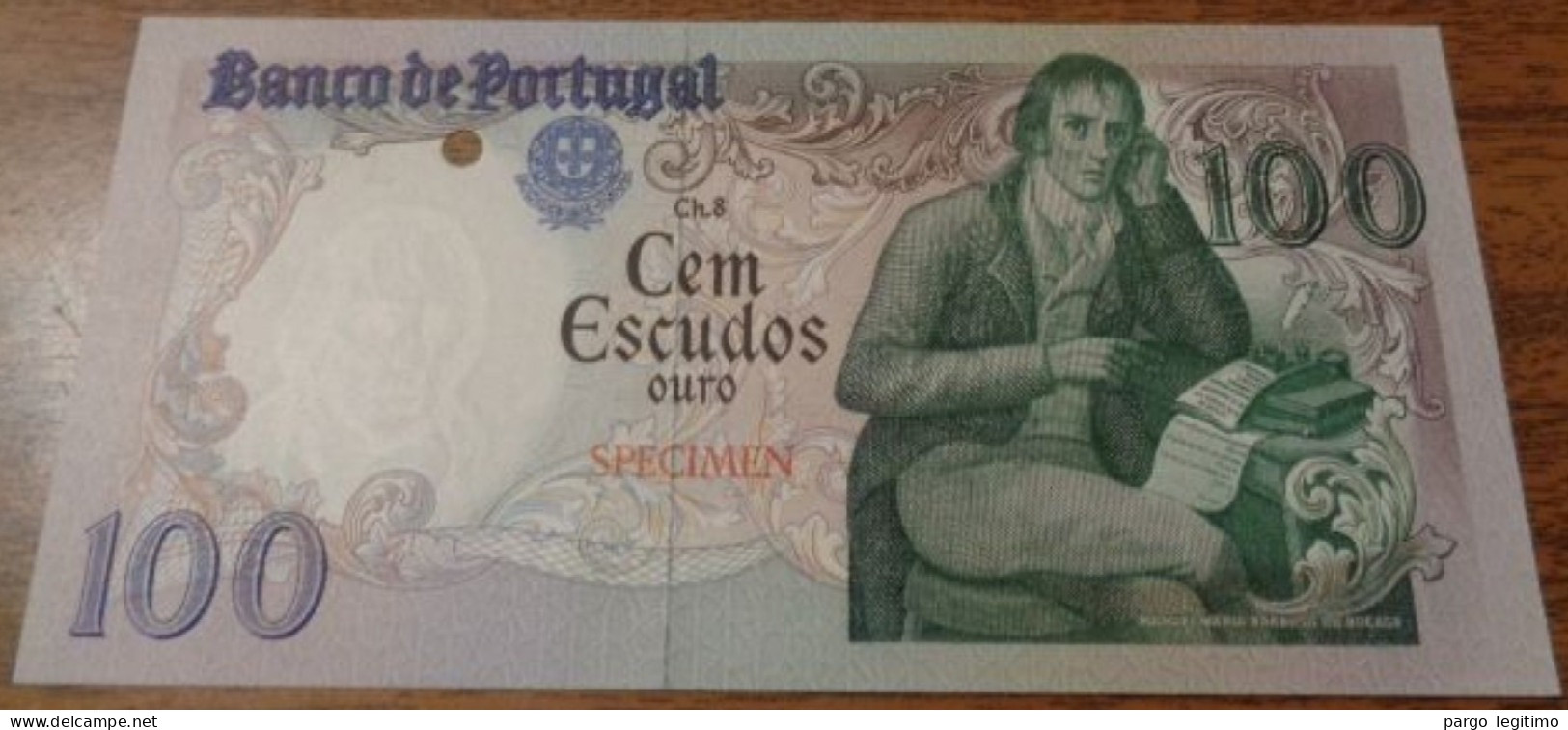 PORTUGAL 100 ESCUDOS COLOR TRIAL SPECIMEN UNC - Portugal