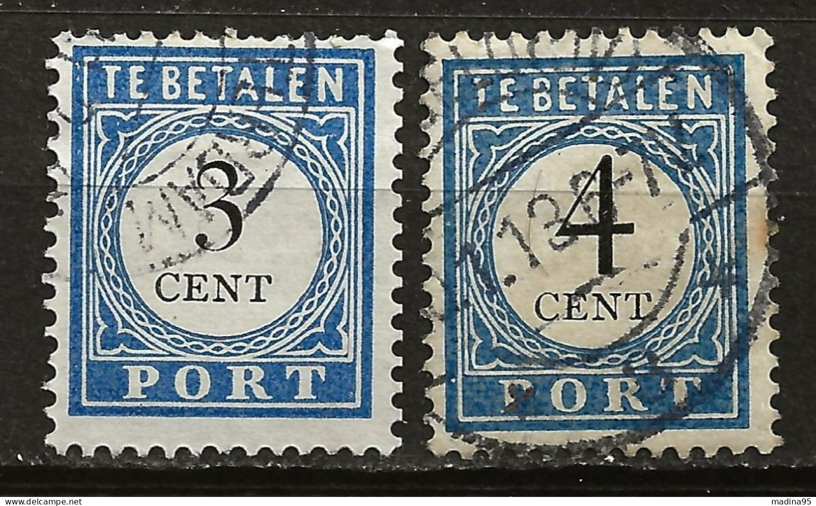 PAYS-BAS: Obl., TAXE: YT N° 42 Et 43, TB - Postage Due