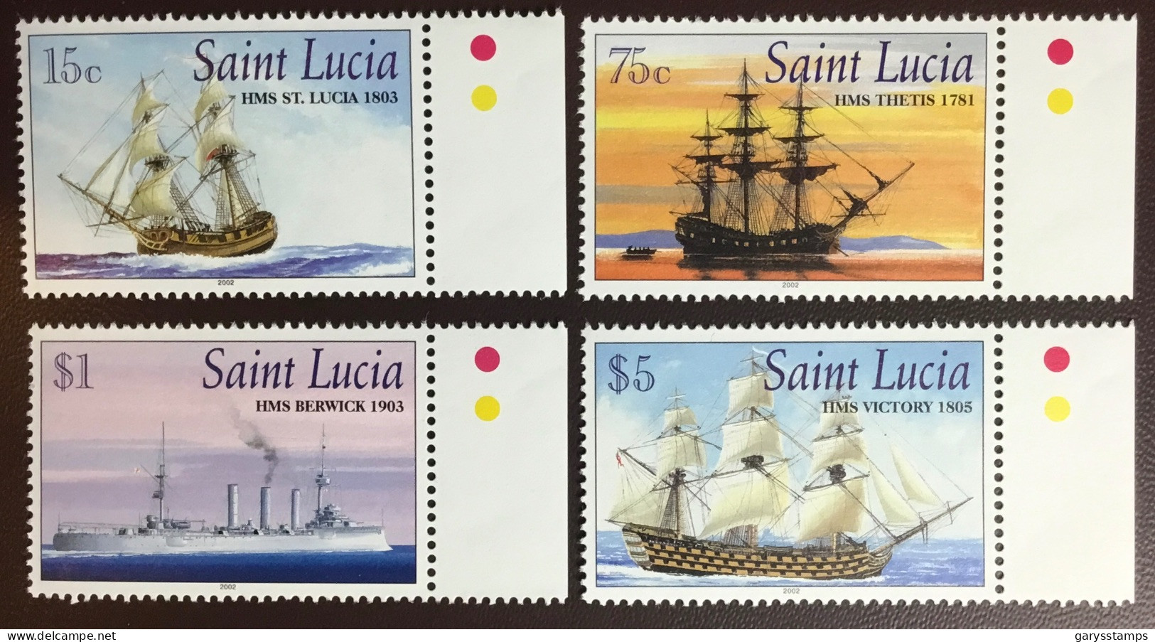 St Lucia 2002 Royal Navy Ships MNH - St.Lucia (1979-...)