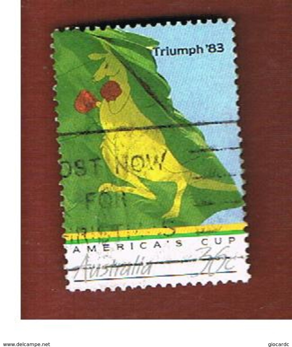 AUSTRALIA  - SG 1037 -  1986  AMERICA' S CUP: BOXING KANGAROO    -  USED - Used Stamps