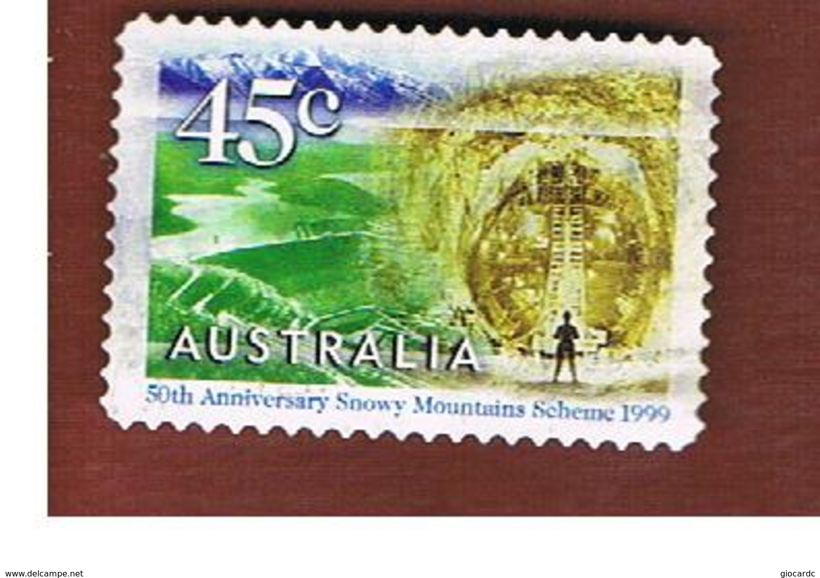 AUSTRALIA  -  SG 1894  -      1999 SNOWY MOUNTAINS: TAILWATER TUNNEL    -       USED - Used Stamps